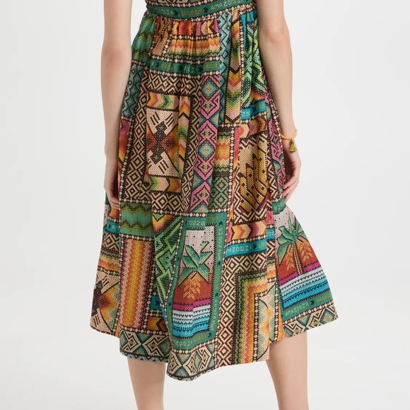 FARM Rio Banana Scarves Midi Dress - Picture 3 of 9